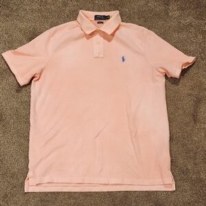 Polo by Ralph Lauren Men's Pink Polo Shirt